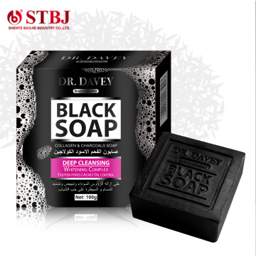 Dr.Davey Bamboo charcoal soap black head beauty oil skin care soap bamboo charcoal soap