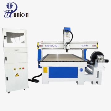 1325 4-Axis Wood CNC Machine with Rotary Unit for 3D Engraving and Cutting