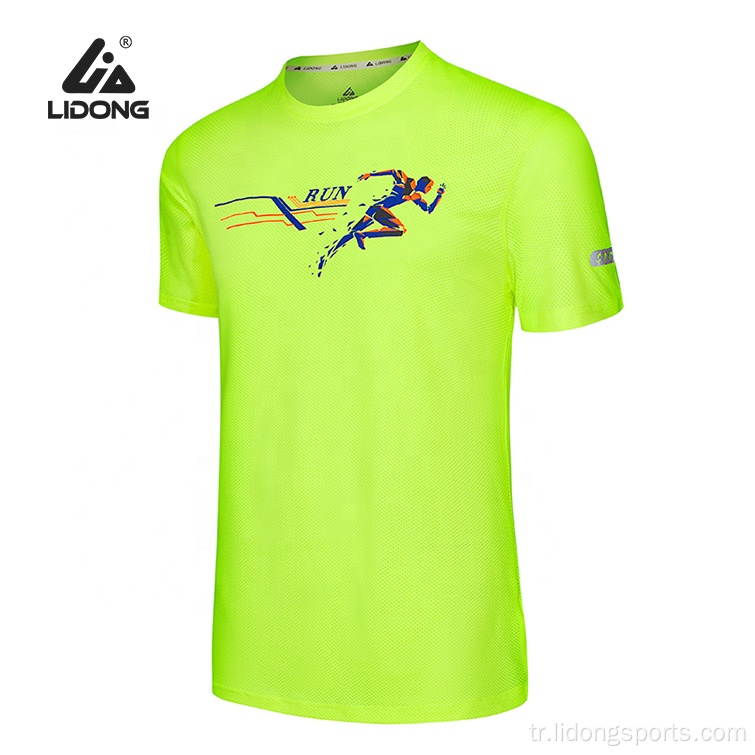 Ucuz toptan çift tişört özel logo spor tshirt
