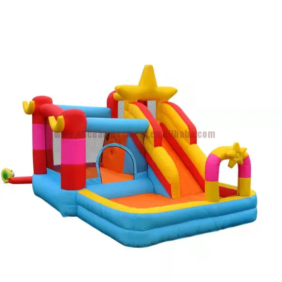 Comprehensive Outdoor Inflatable Fun: Slides, Trampolines, Castles, and Waterproof Accessories in Durable PVC Kit