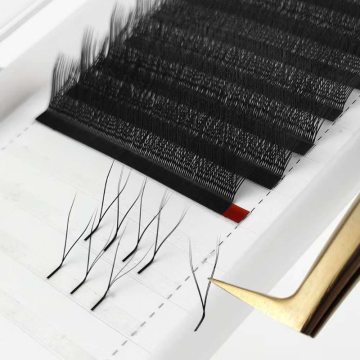 YY Lashes Extensions Trays: Pre-made Fans, Y Shape Volume Lashes, 12 Raw Mixed Makeup Tray Supplies
