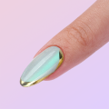 Light green almond Cat Eye Press on Nail