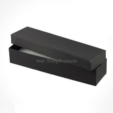 2014 new design elegant paperboard black jewelry gift box