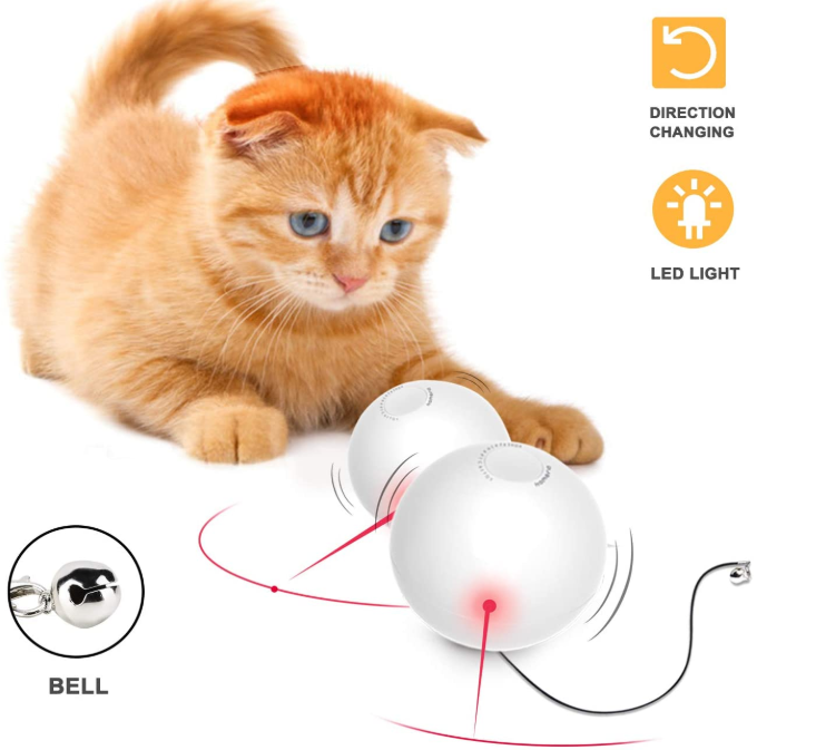 Smart Interactive Cat Toy Ball With Bell