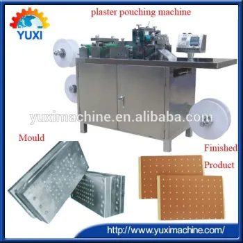 Medicine plaster patch dirlling cutting making machine