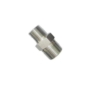 1/8 1/16 NPT Stainless Steel Hex Reducing Nipple Fittings - Male Thread