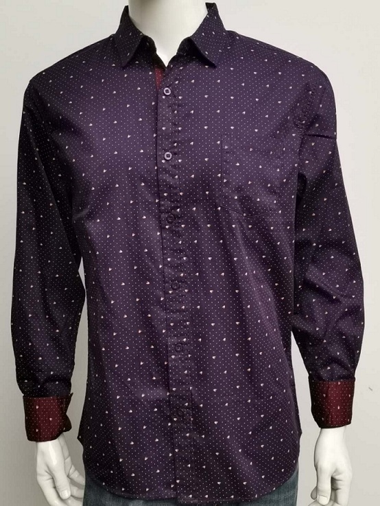mens satin cotton print shirt 