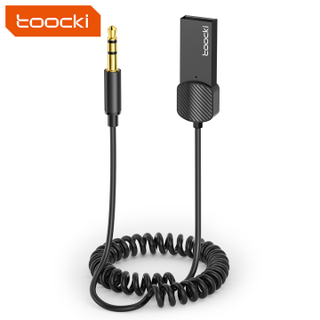 Toocki Accessories 5.0 Aux Cable USB to 3.5mm Bluetooth Transmitter for Car