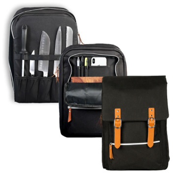 Luxury Multi-Pocket 600D Polyester Knife & Tool Storage Backpack for Chefs and BBQ Enthusiasts