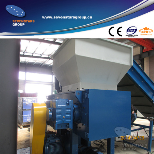 Hard Plastic Single Shaft Shredder / Plastic Pallet Shredder