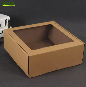 Wholesale Custom Bed Sheet Quilt Cover Packaging Boxes - Flip Top with Window Transparent Gift Box