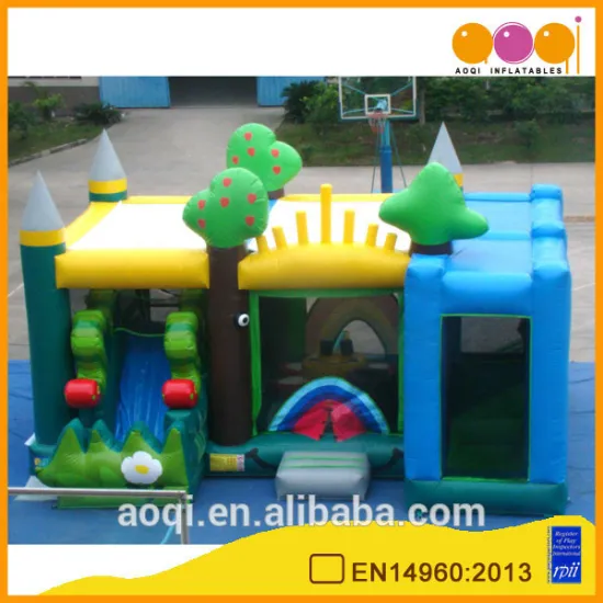 AOQI popular 2016 hot sell forest fun city outdoor inflatable fun city inflatable toy funcity with free EN14960 certificate