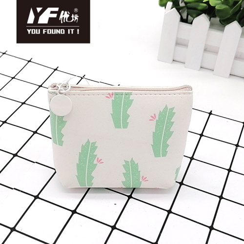 Coin Pouch Cactus style PU make up coin purse Manufactory