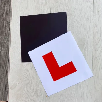 Beginner English Novice Driver L Plate Sticker for Foreigners