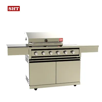 2022 Professional Modern Gas BBQ Grill with Kitchen Cabinet for Home