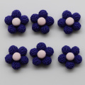 18*10MM various colors loose resin flower hair pin charms kids hair accessories