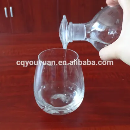 Customized 180ml Round Vinegar Drink Glass & Soy Sauce Bottles