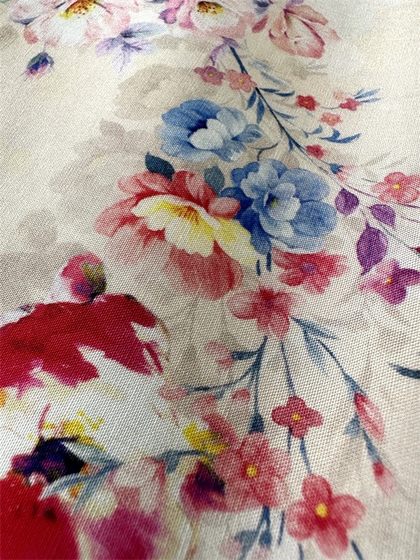 Breathable Textiles Printed Rayon Dress Fabrics