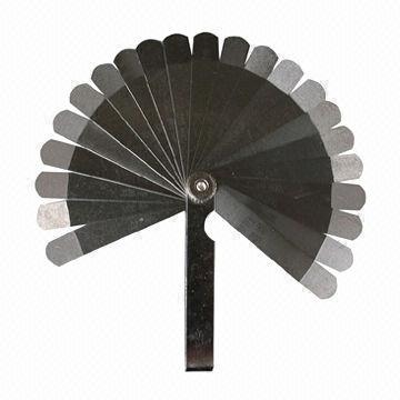 Feeler Gauge, Chrome-plated Case with Large Lock Nut