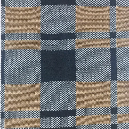 Plaid Jacquard Knit Fabric