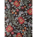 Embroidery Flower Rayon Challis 30S Printing Woven Fabric