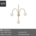 مصابيح قلادة من Glass Globe Brass و Haning