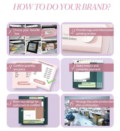 Pink Eyelash Box - Private Label Magnetic Eyelash Packaging