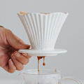 Wholesale Ceramic Coffee Dripper Porcelain Coffee Accessories Coffee Filters Tea Tools