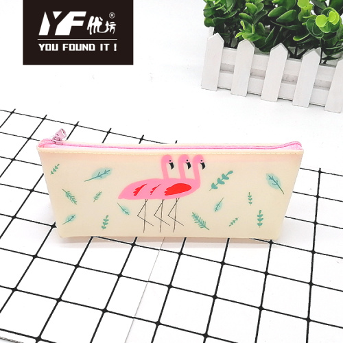 Silicone Pencil Case Custom flamingo style silicone pencil case Manufactory