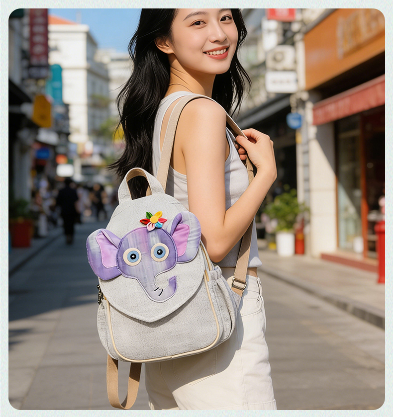 Linen Backpack