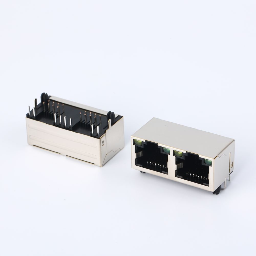071C RJ45 1*2 connector
