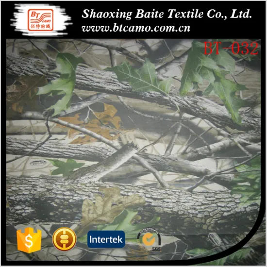 Shaoxing textile forest camouflage fabric for hunting