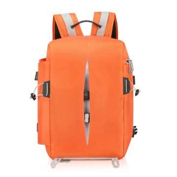 Professional Leather DSLR Camera Backpack with Waterproof Design and Laptop Compartment