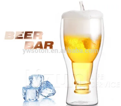 double drinking glass cup beer cup