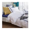 Custom 4 pcs Quantity hotel White bedding set