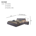 Luxury Italian European Modern Leather Double Bed