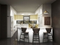 Moderner Stil hochglänzender weißer Küchenschrank