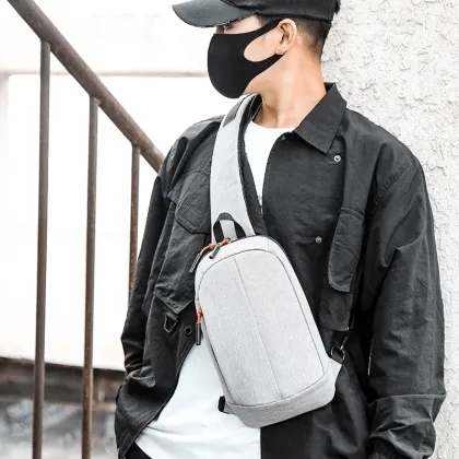 Vintage Black Cross-Body Sling Bag for Boys