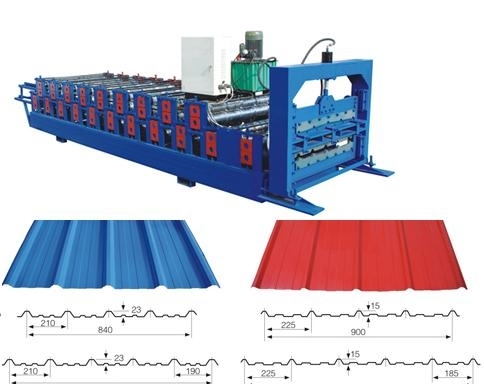 Dual-Layer Roof Panel Roll Forming Machine