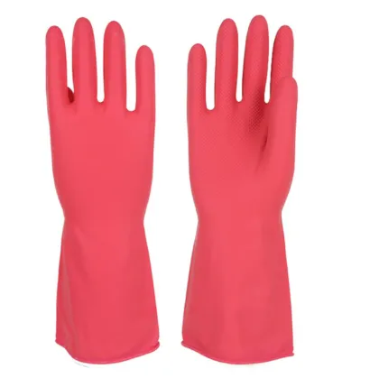 Kitchen Cleaning Dishwashing Rubber Long Waterproof Gloves