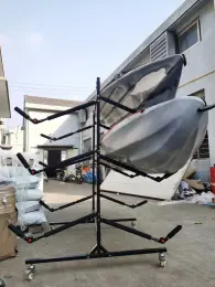 Fully assembled adjustable kayak stand