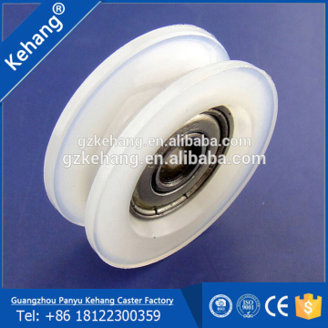 Nylon U groove roller wheel With Bearings for Sliding Door window