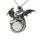 Pterosaur gem pendant necklace