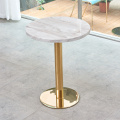 Meja kopi mewah moden perabot rumah bulat meja tengah meja marmar konkrit untuk ruang tamu