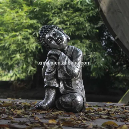 Hand carved decorative polyresin sleeping buddha statue