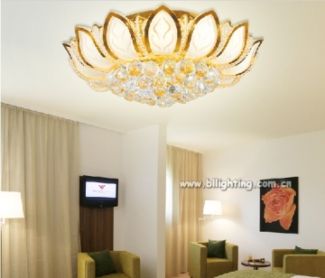 Small home size top k9 crystal blown art decor modern ceiling balcony lamp