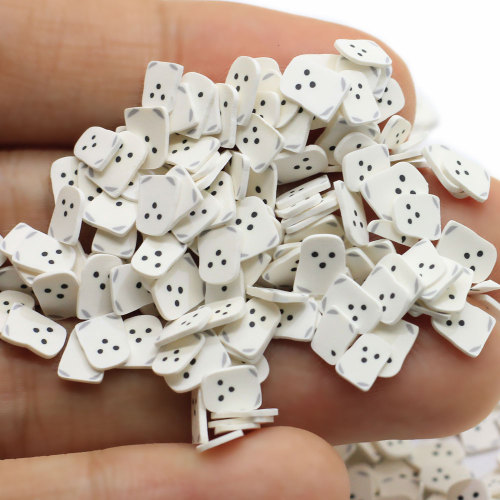 Polymer Hot Clay 5mm Slice Halloween White Ghost Sprinkles for Crafts Making Nail Arts Cartoon Scrapbook Phone Abbellishments