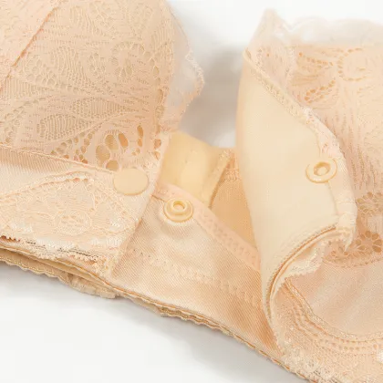 In Stock Guangzhou Factory Bra: Cotton Seamless Nursing Maternity Breastfeeding Bra