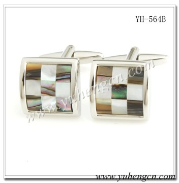 YH-564B Fashion MOP Jewelry Cufflinks ,Cufflink Manufacturer