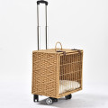 Grosir Pet Pembawa Kasing Ransel Rattan Wicker Bubble Dog Bag Tas Travel Pet Suitcase